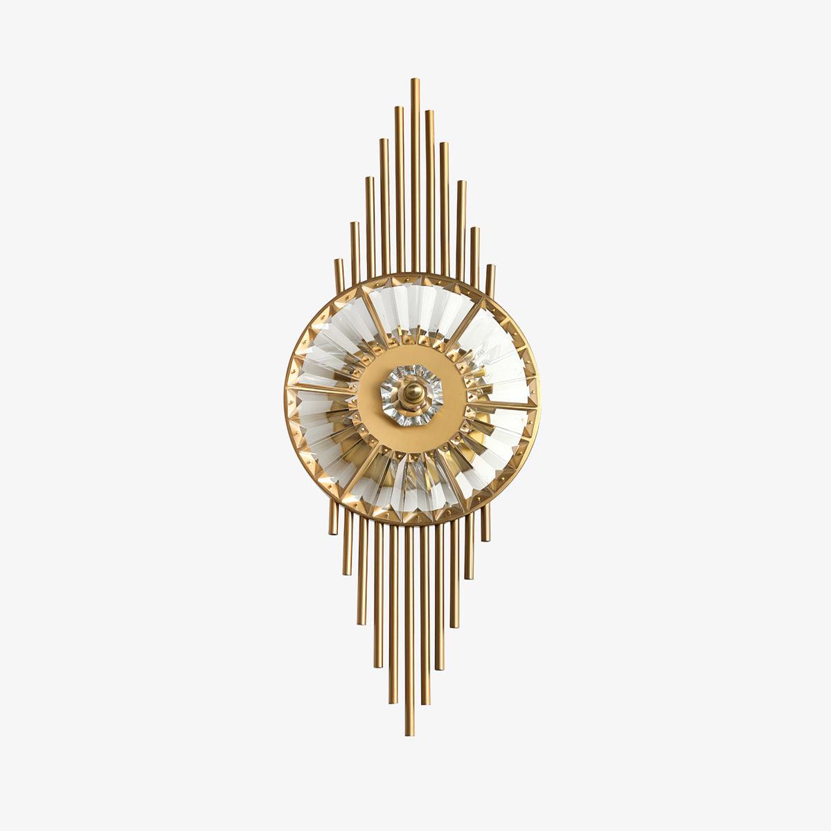 Crystal Gear Gold Wall Light - YIOSI