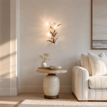 Golden Lily Glass Wall Sconce