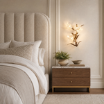 Golden Lily Glass Wall Sconce