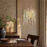 Golden Willow Crystal Wall Sconce