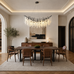 Grape Cluster Branch Chandelier 110cm - Black