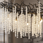 Grape Cluster Branch Chandelier 110cm - Black
