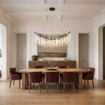 Grape Cluster Branch Chandelier 110cm - Black