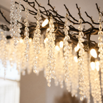 Grape Cluster Branch Chandelier 110cm - Black