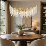 Grape Cluster Branch Chandelier 110cm - Copper