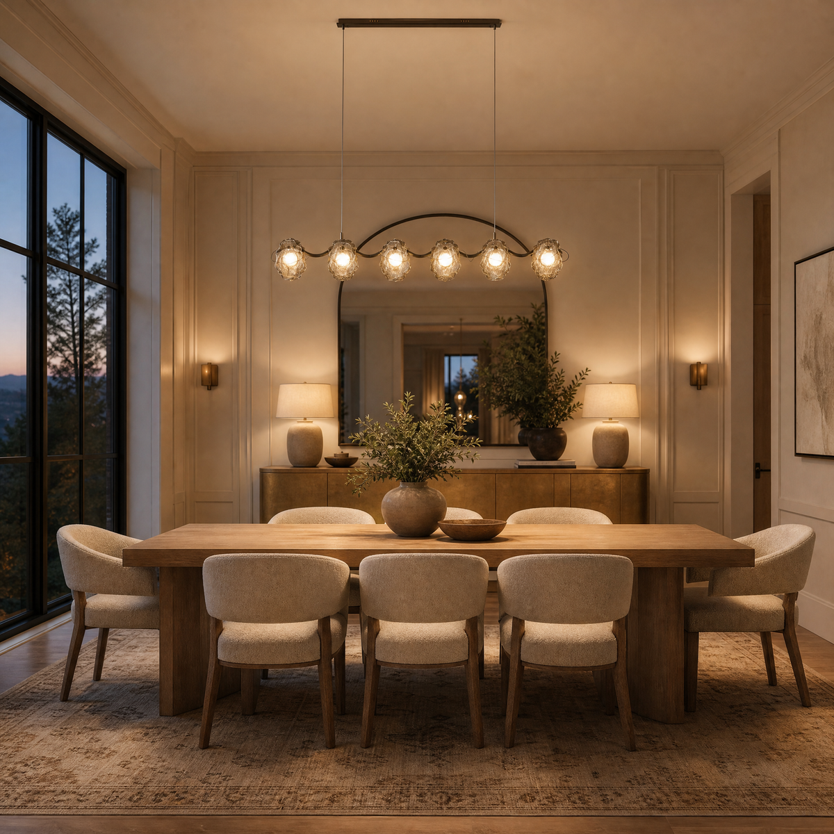 Grape Modern Dining Room Table Pendant Light