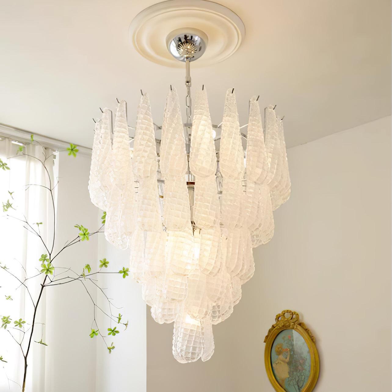 Grid Glass Waterfall Chandelier - YIOSI