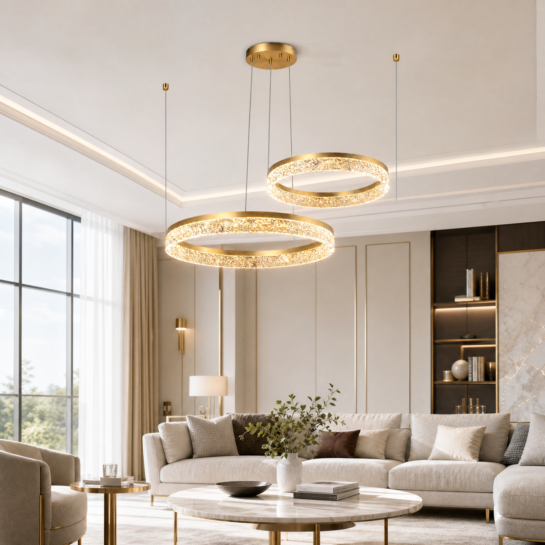 Guilin Landscape Modern Multi-Tier Cluster Chandelier