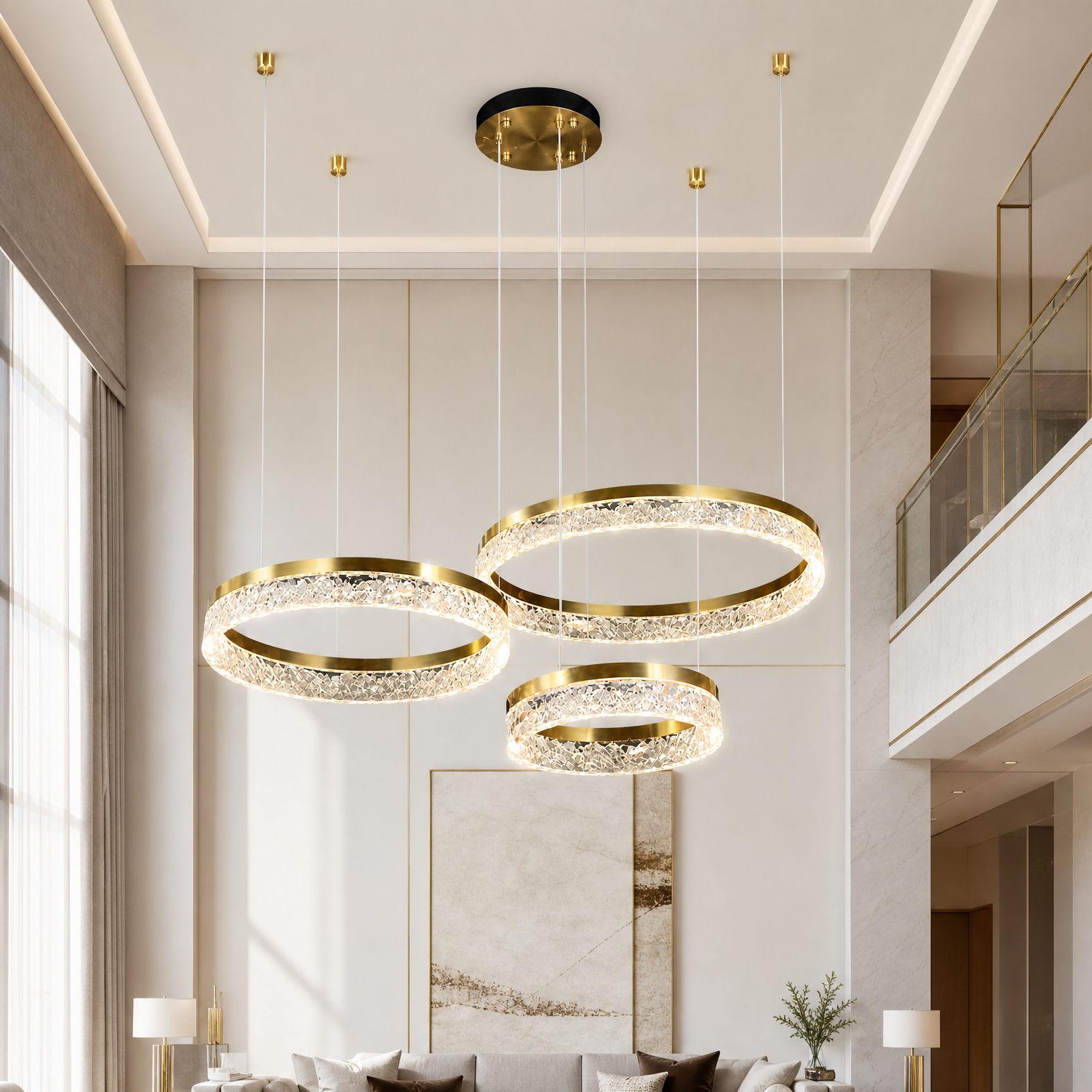 Guilin Landscape Modern Multi-Tier Cluster Chandelier