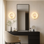 Halo Ring Glowing Ring Alabaster Wall Sconce