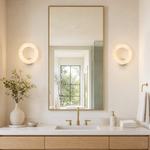 Halo Ring Glowing Ring Alabaster Wall Sconce