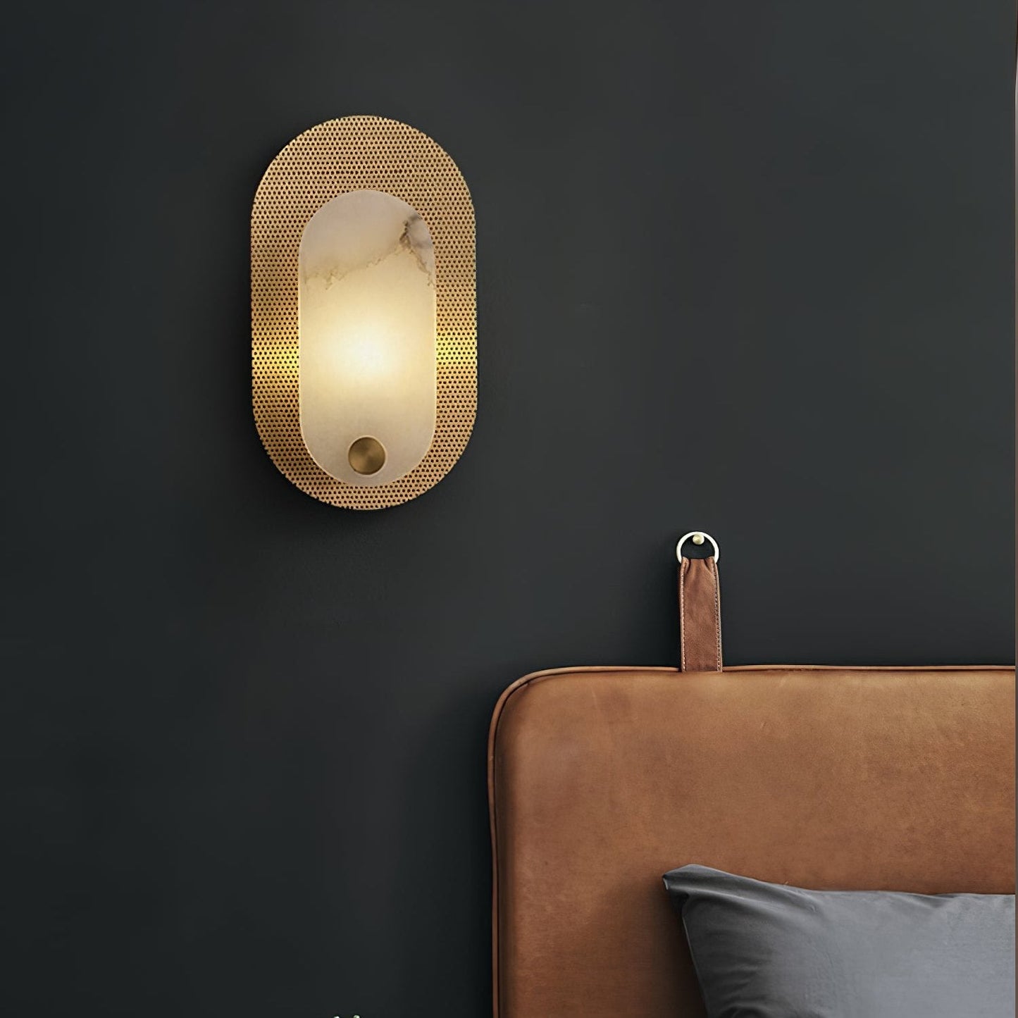 Harlan Alabaster Wall Light - YIOSI