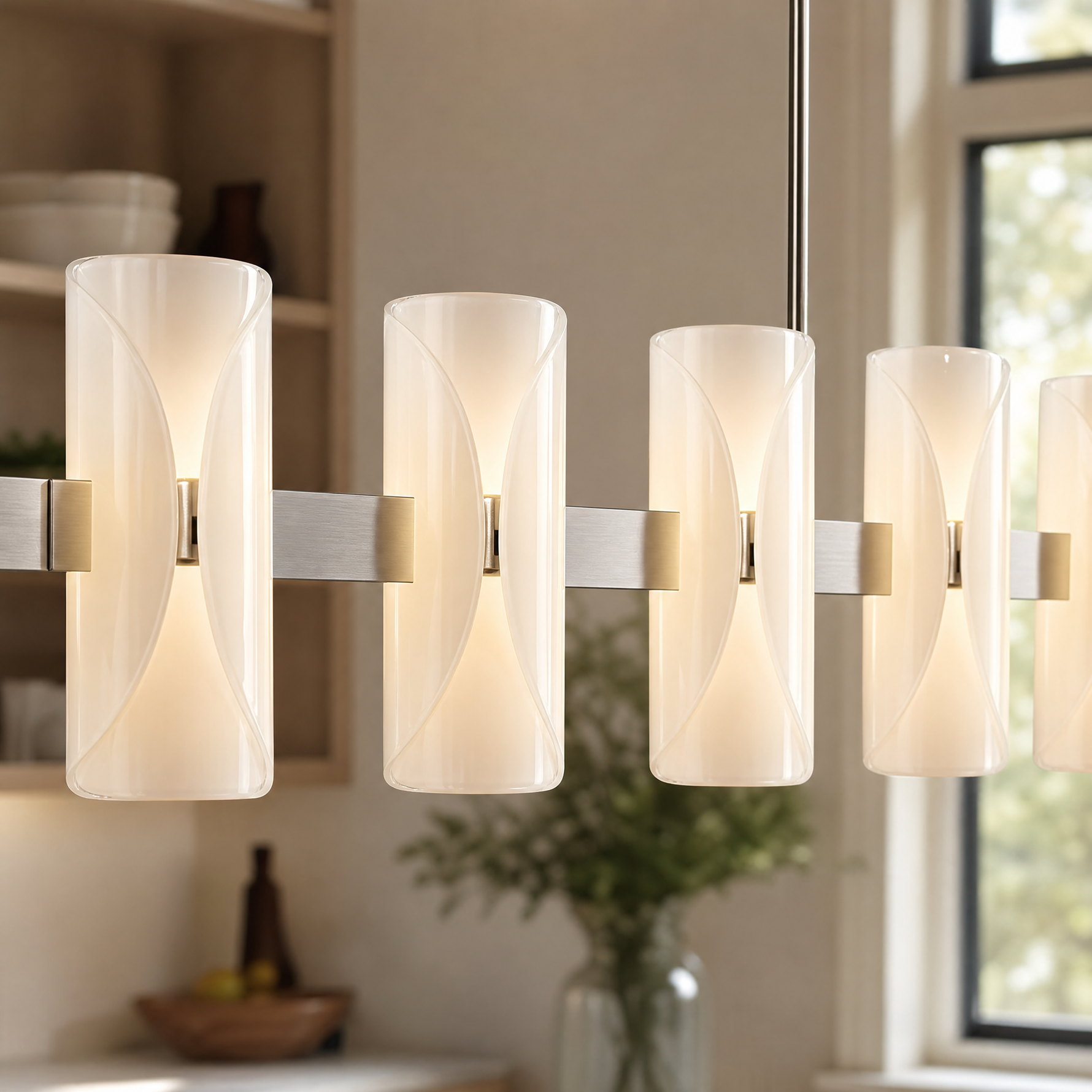 Helena Modern Kitchen Island Linear Chandelier