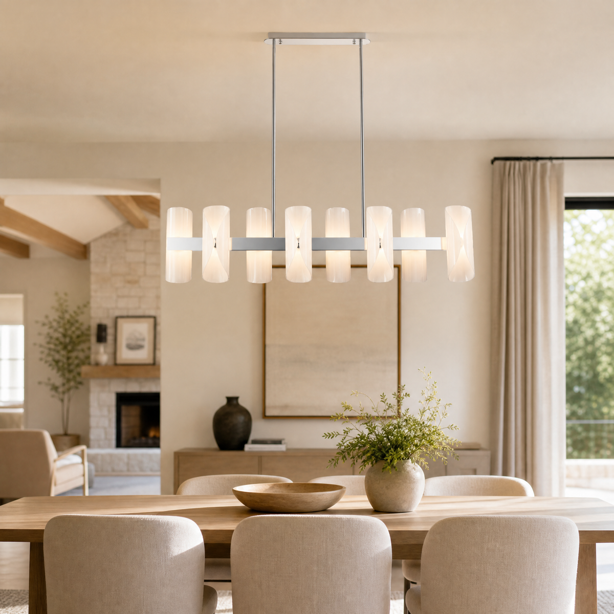 Helena Modern Kitchen Island Linear Chandelier
