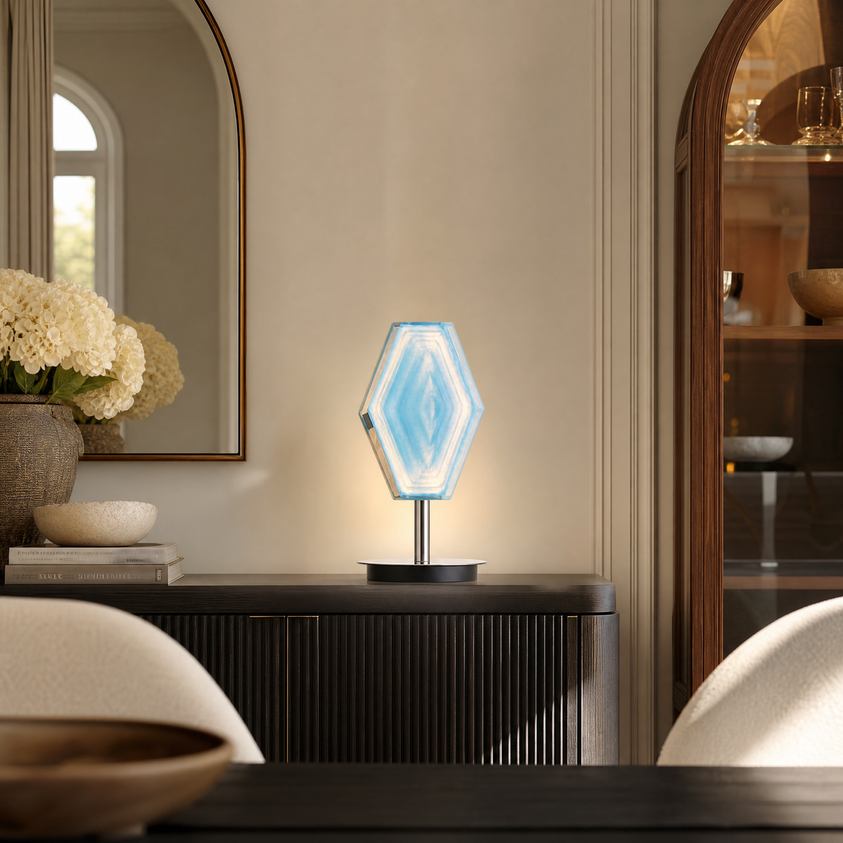 Hexon Artistic Modern Glass Table Lamp