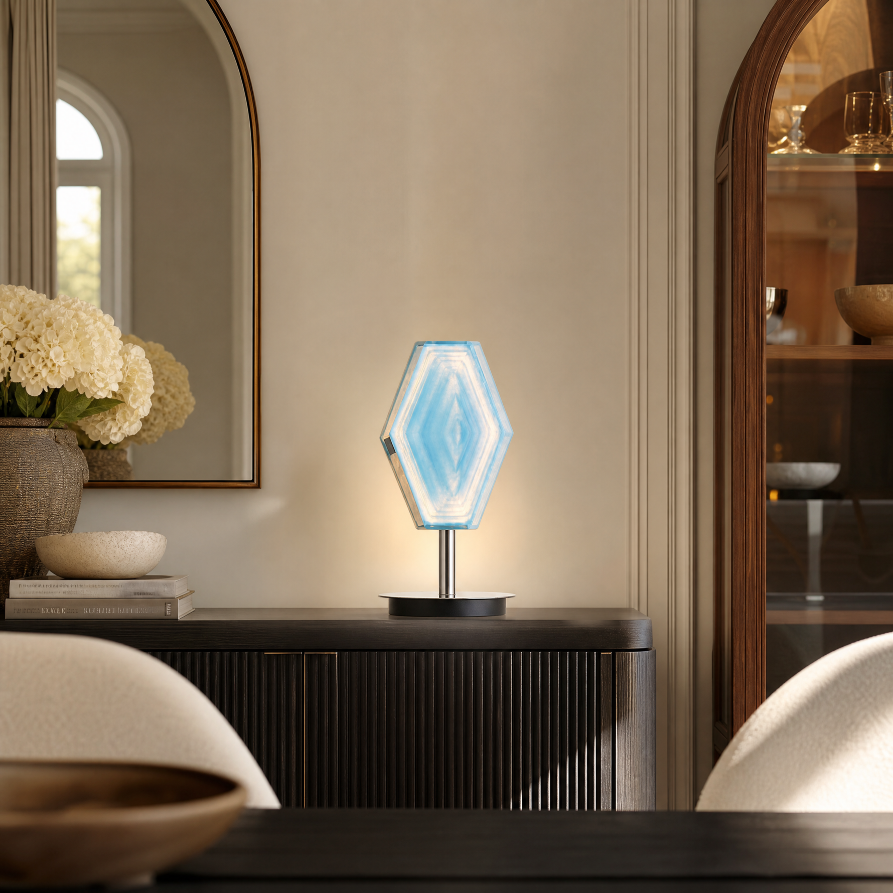 Hexon Artistic Modern Glass Table Lamp