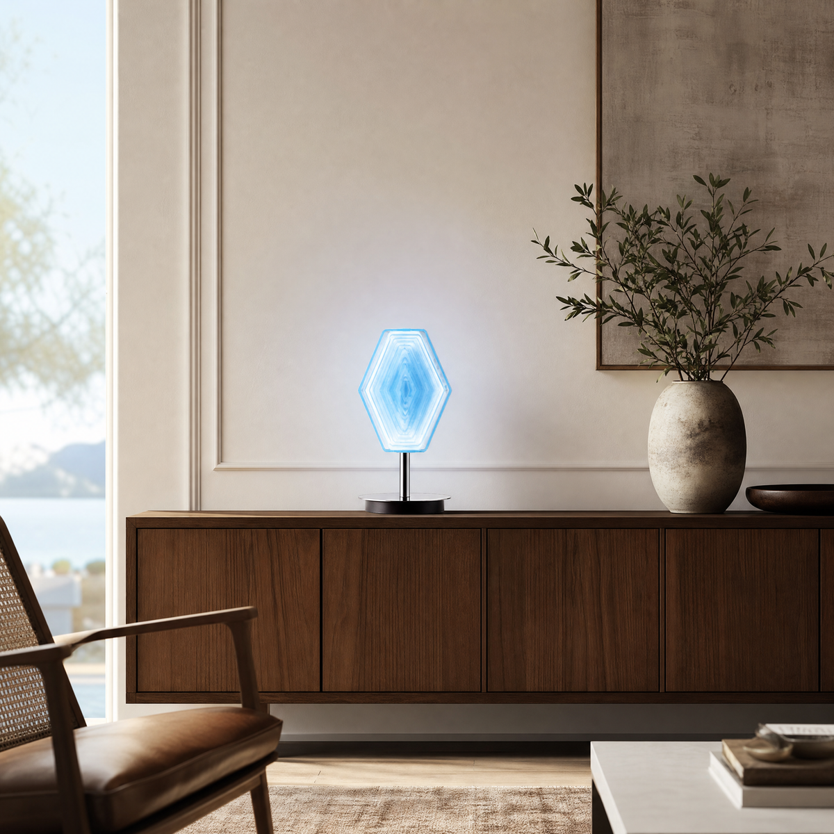 Hexon Artistic Modern Glass Table Lamp