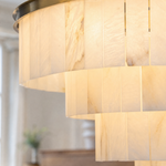 Hollis Modern Alabaster Dining Room Light