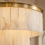Hollis Modern Alabaster Dining Room Light