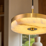 Hollis Modern Alabaster Island Hanging Lights