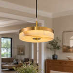 Hollis Modern Alabaster Island Hanging Lights