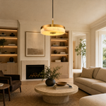 Hollis Modern Alabaster Island Hanging Lights