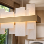 Hollis Modern Alabaster Linear Pendant Light