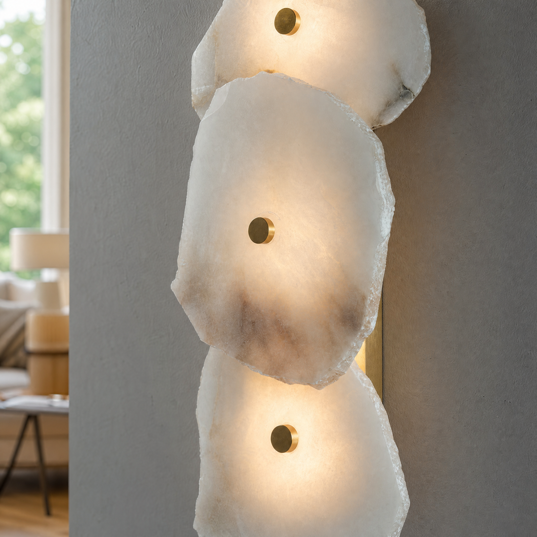 Hollis Modern Alabaster Linear Wall Sconce