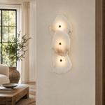 Hollis Modern Alabaster Linear Wall Sconce