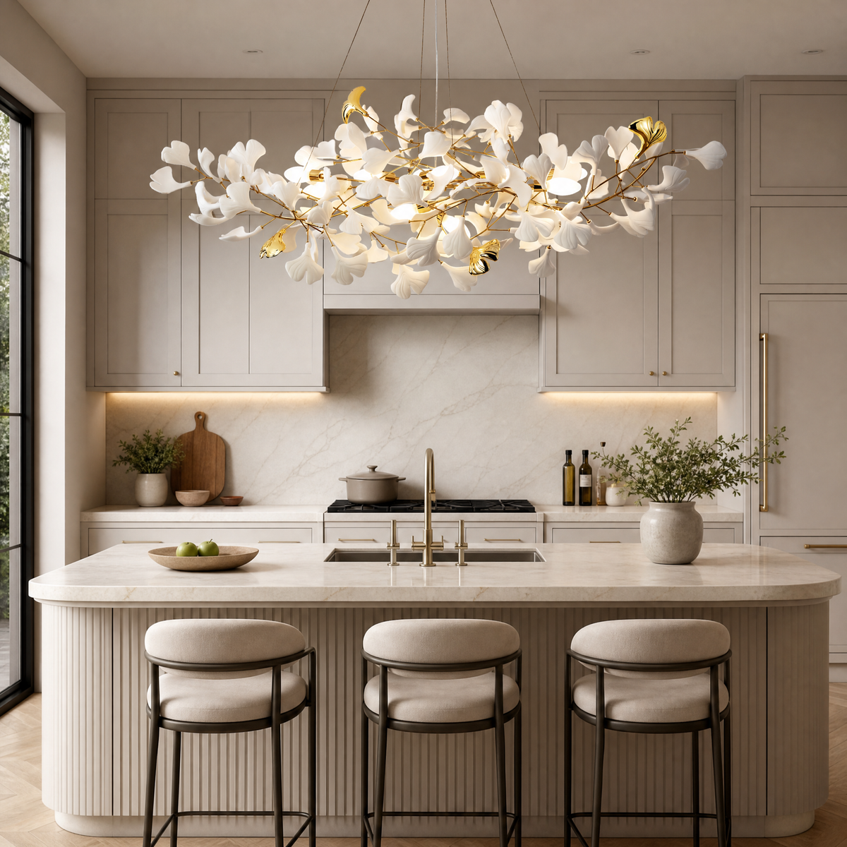 Horse Eye Branch Staircase Light - Gold 760