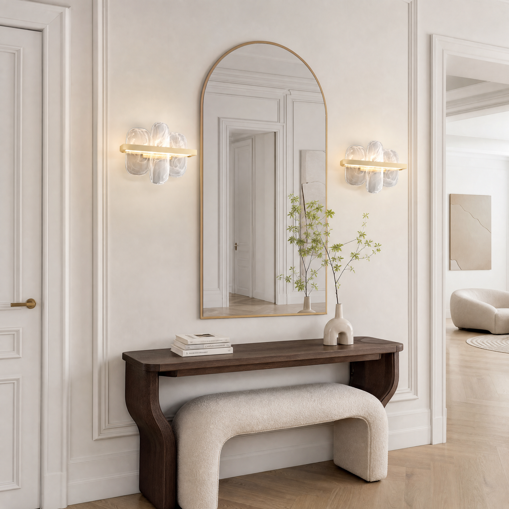 Iris Glass Linear Wall Sconce