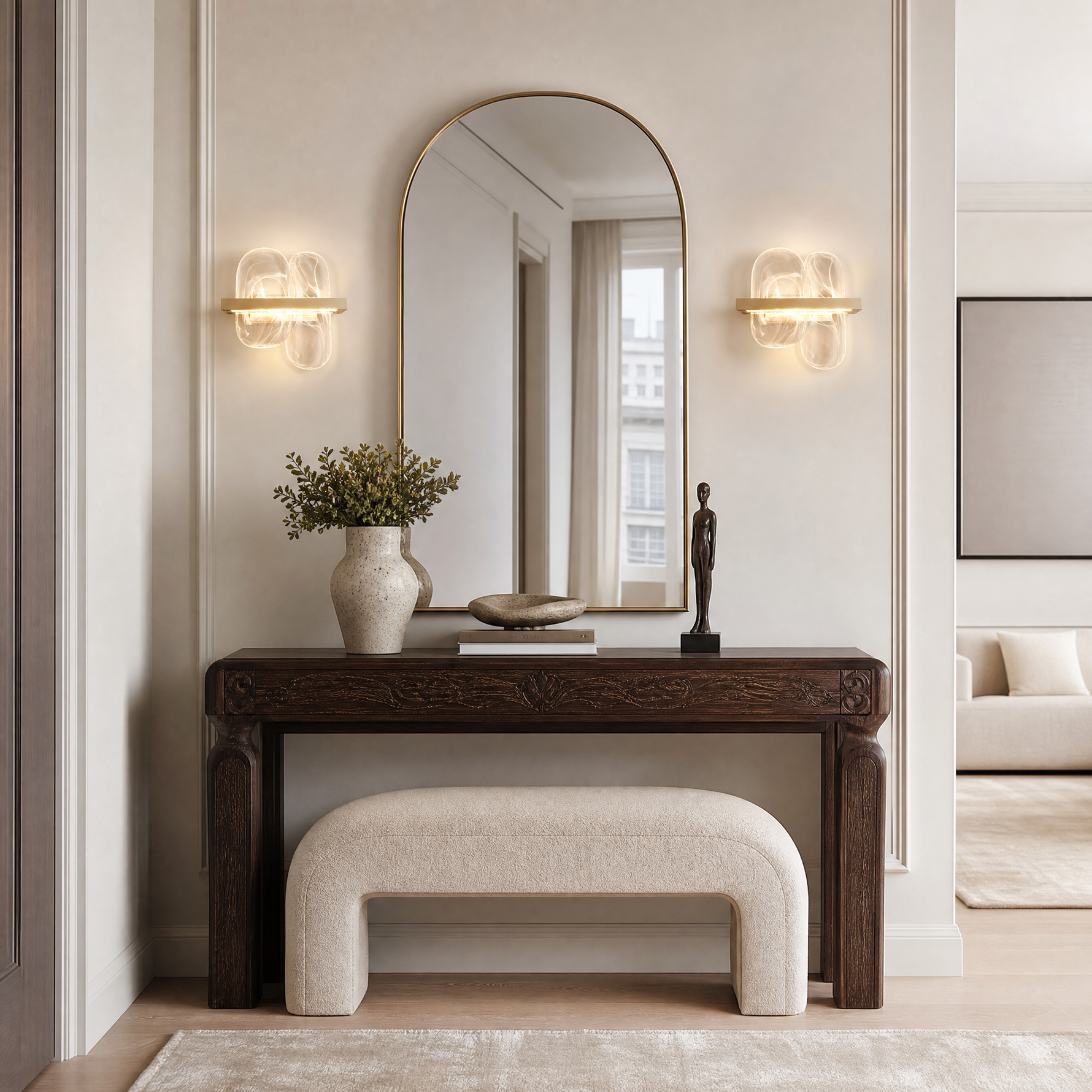 Iris Glass Linear Wall Sconce