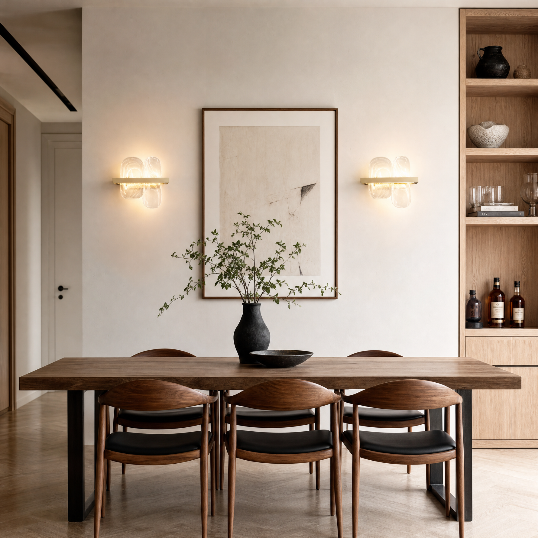 Iris Glass Linear Wall Sconce