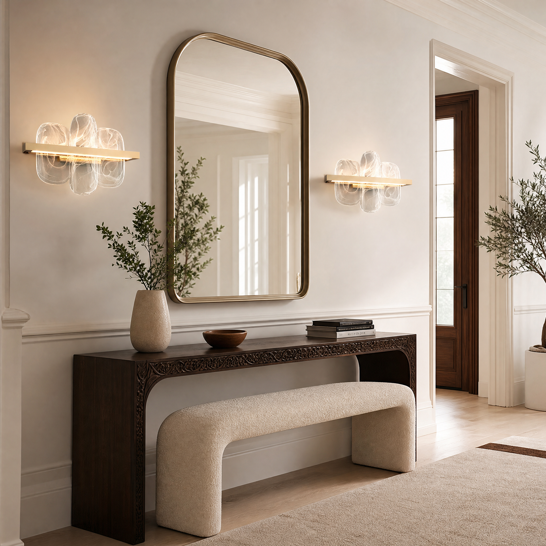Iris Glass Linear Wall Sconce