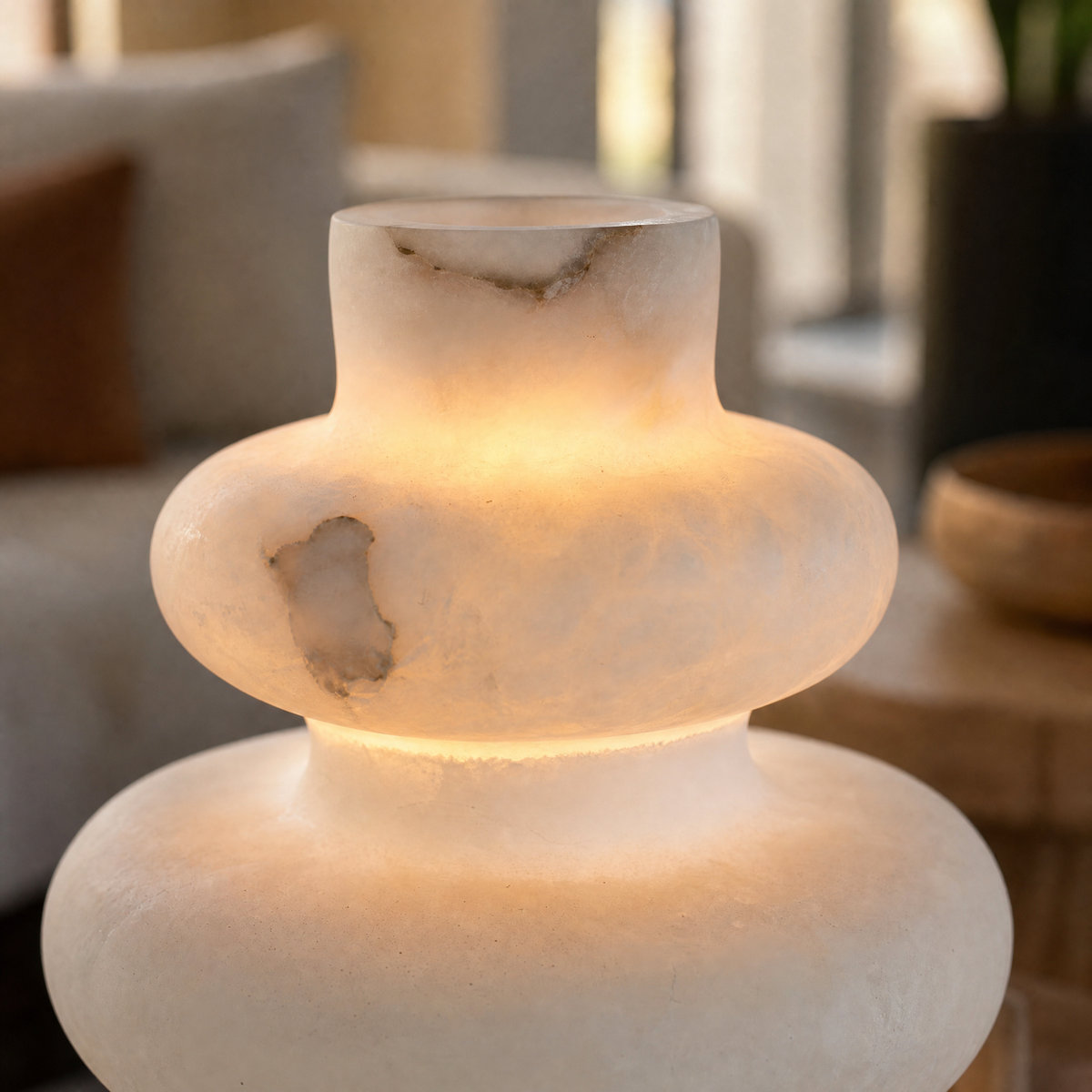 Katya Modern Alabaster Table Lamp