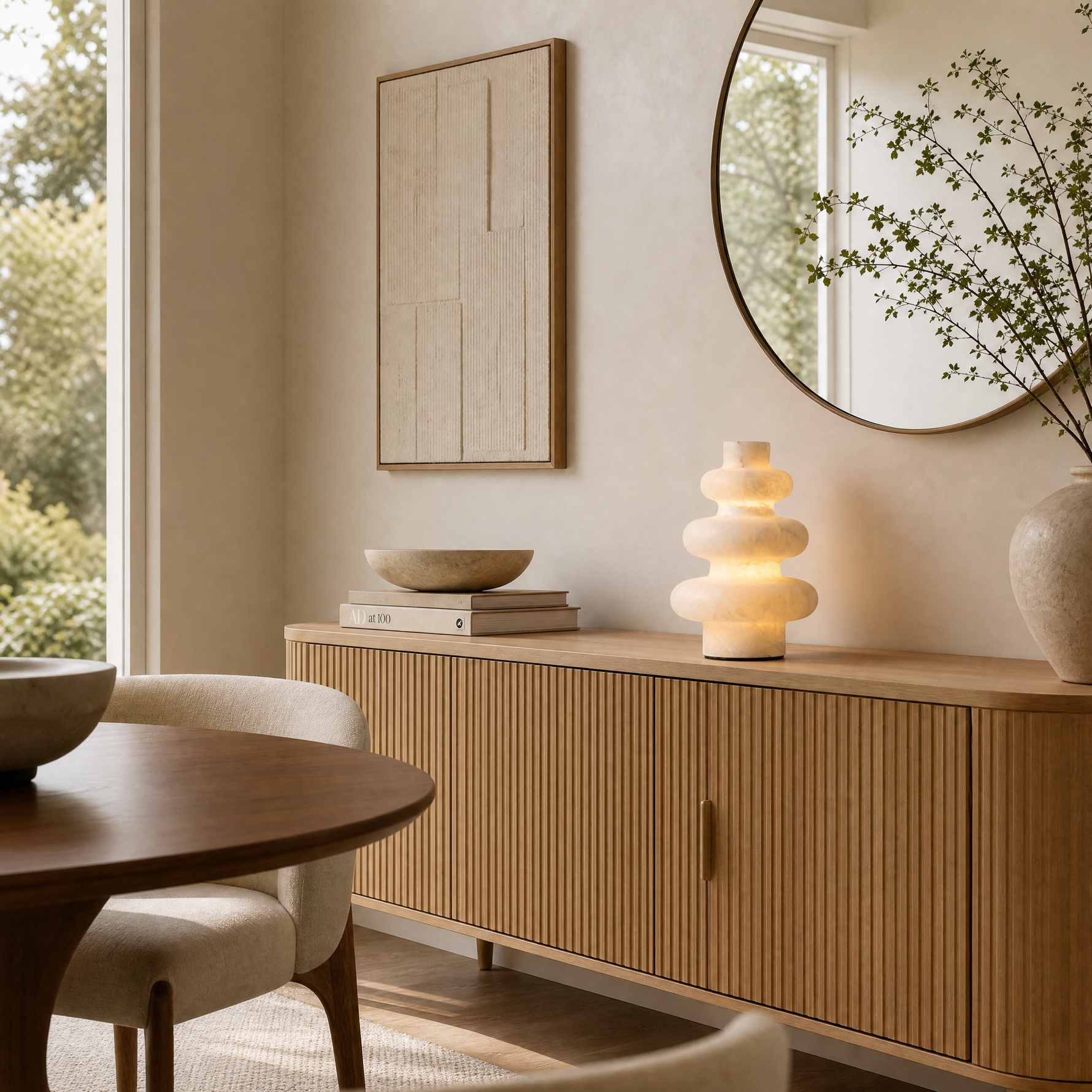 Katya Modern Alabaster Table Lamp