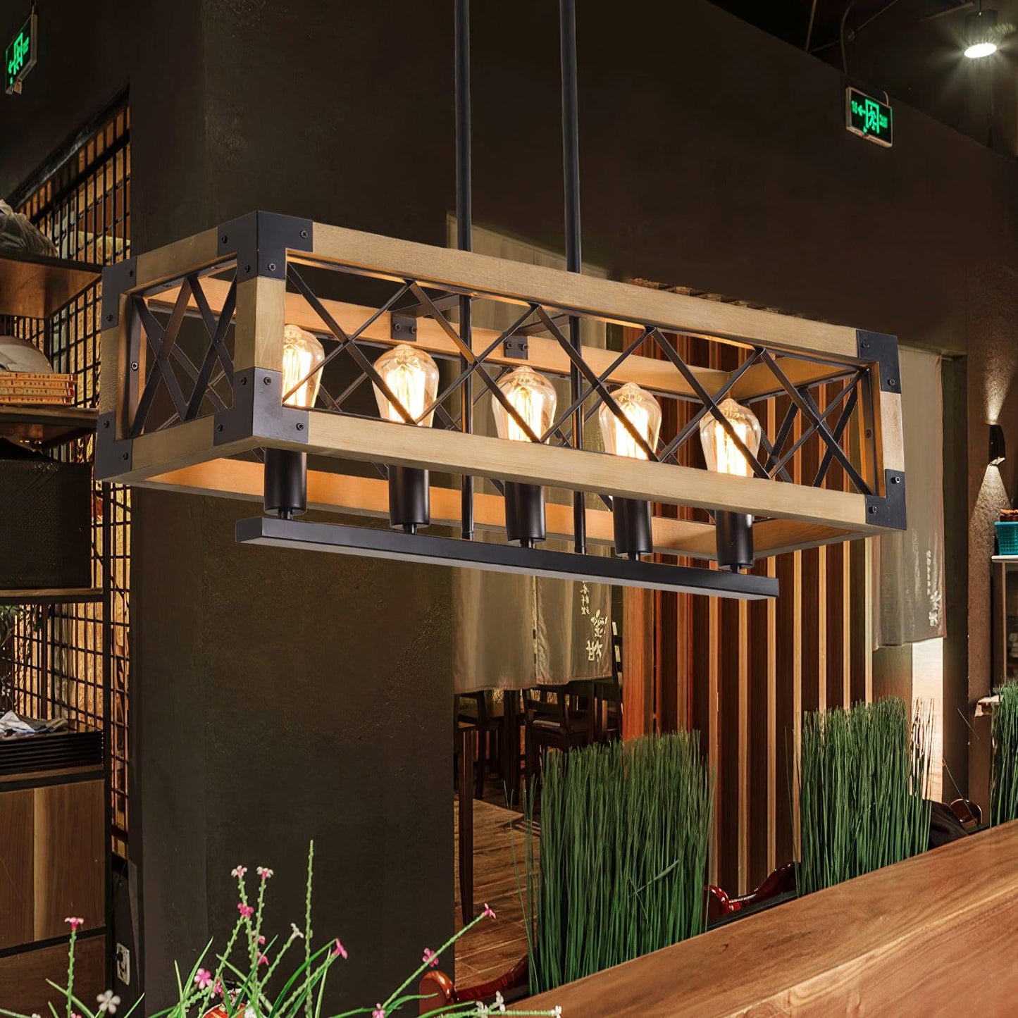 Kitchen Island Rectangle Chandelier - YIOSI