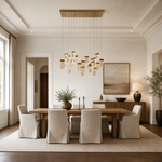 Knox Glass Linear Chandelier 47"