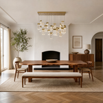 Knox Glass Linear Chandelier 47"