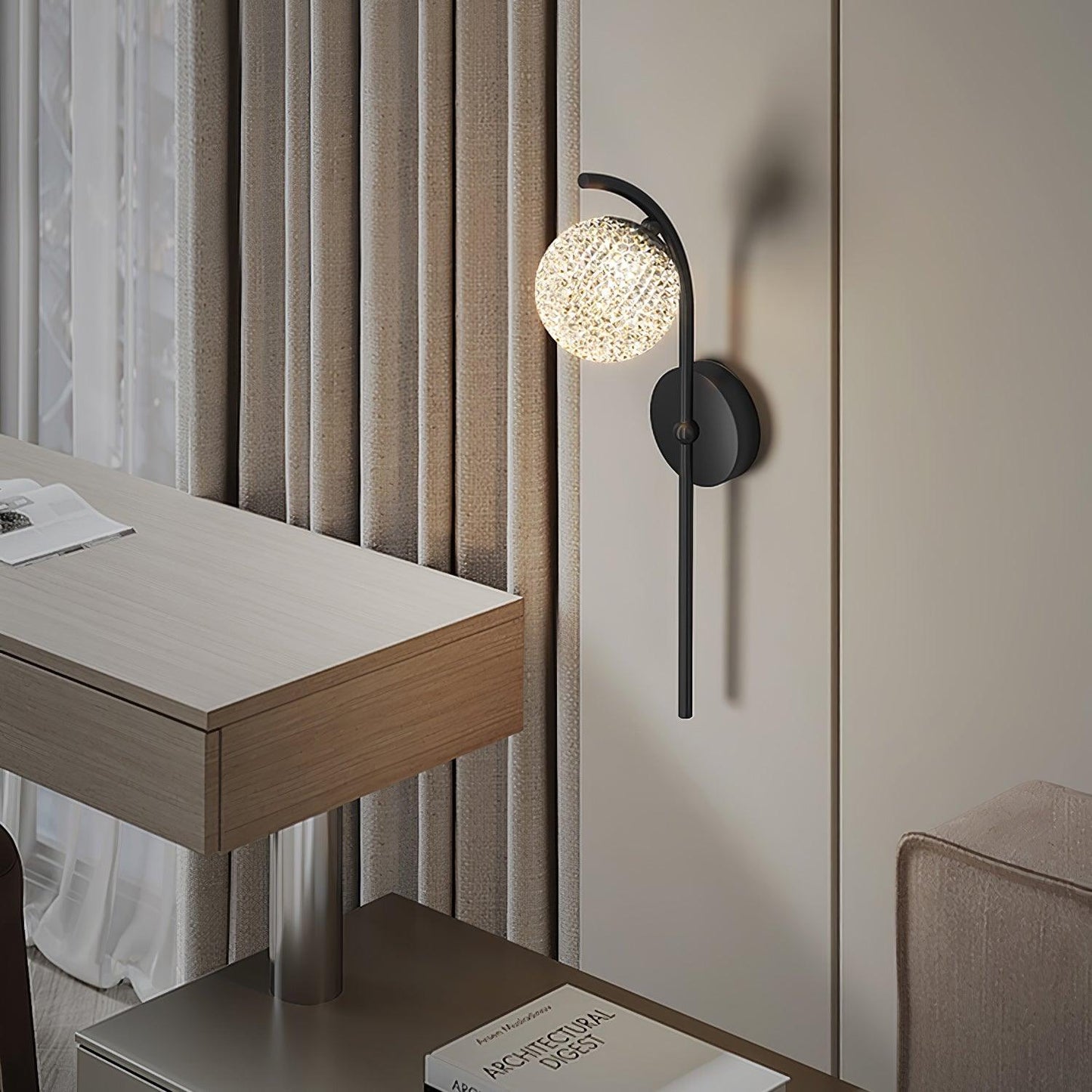 Ksovv Crystal Wall Lamp - YIOSI