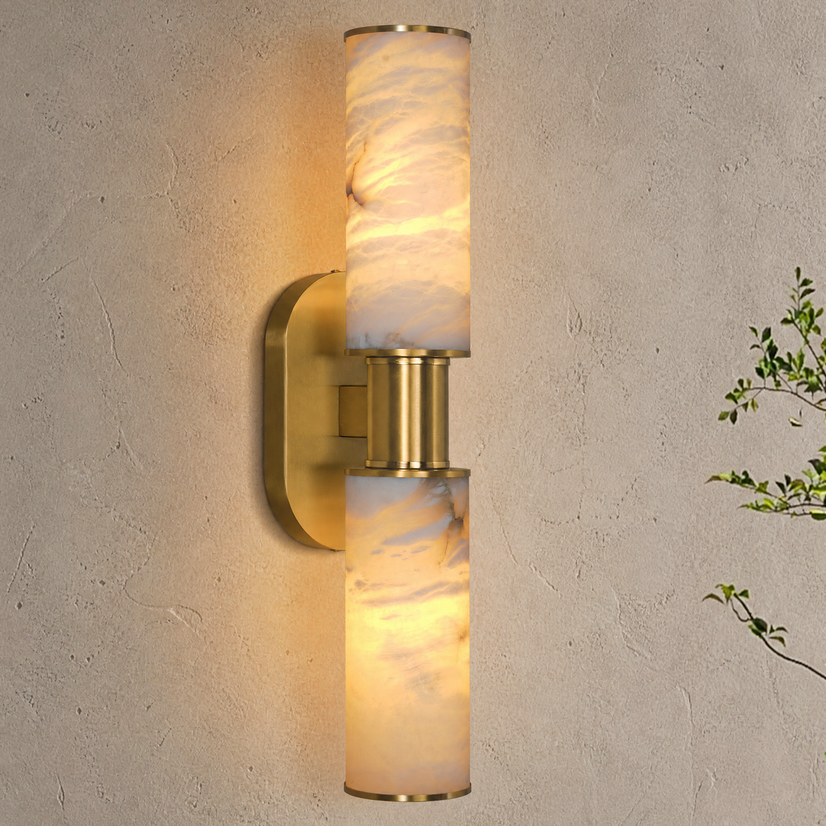 L1000-Marble Lingyu Ceiling Lamp - Copper Color