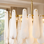 L1000-Marble Lingyu Ceiling Lamp-Copper Color