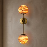 L1000 Marble Round Plate Pendant Light - Copper Color
