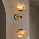 L1000 Marble Round Plate Pendant Light - Copper Color