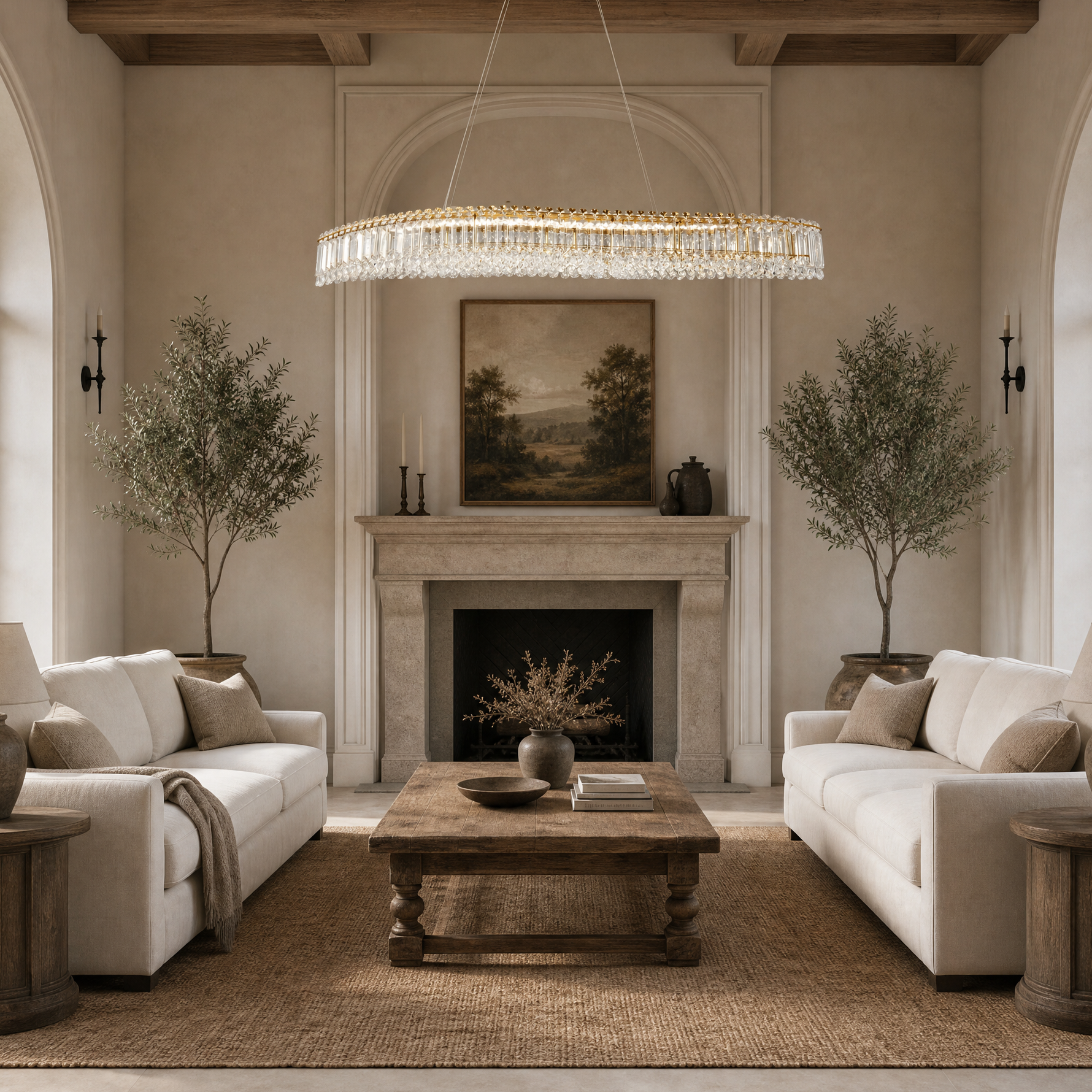 L1150 Teardrop Crystal Pendant Light - Black
