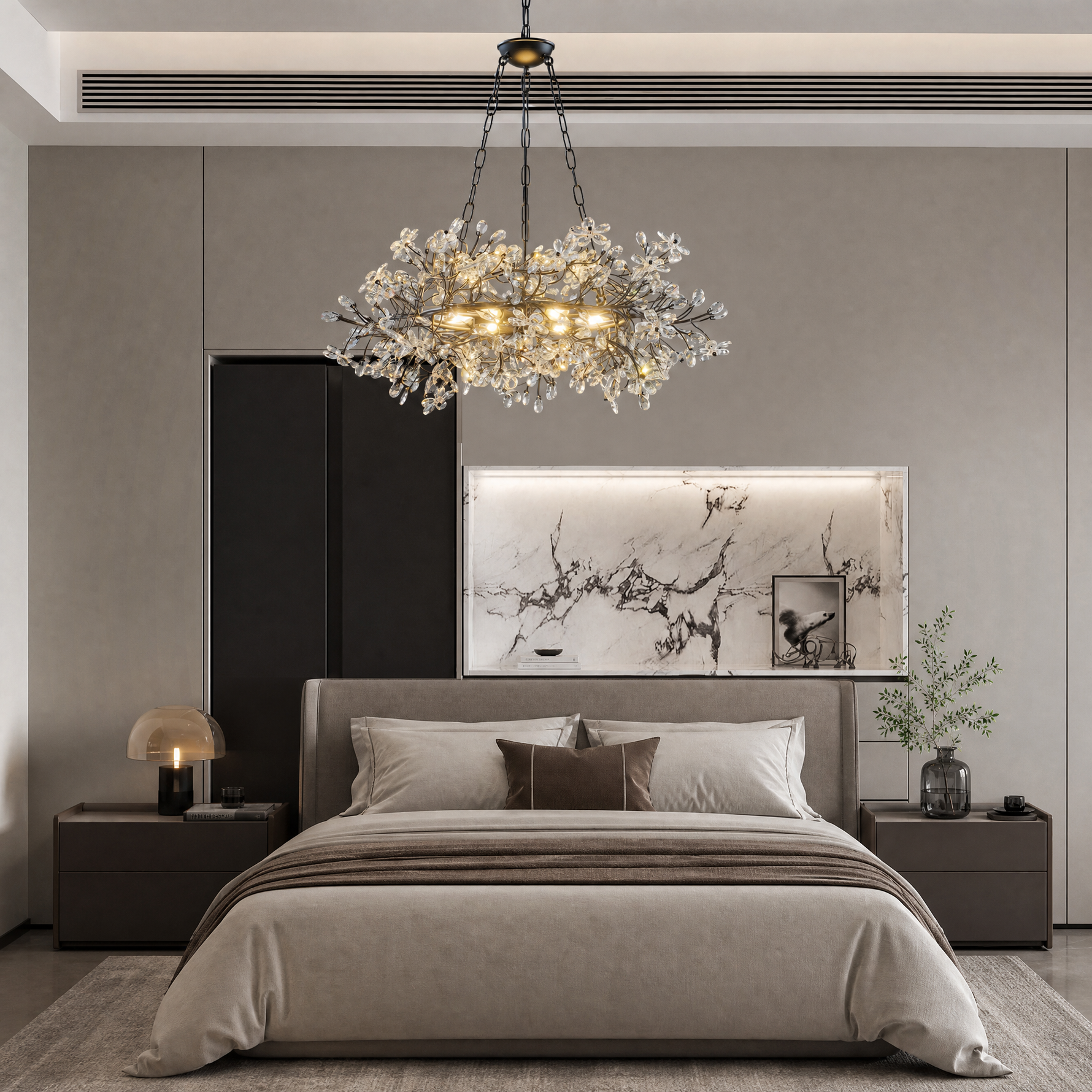L1200-Marble Lingyu Pendant Light - Black