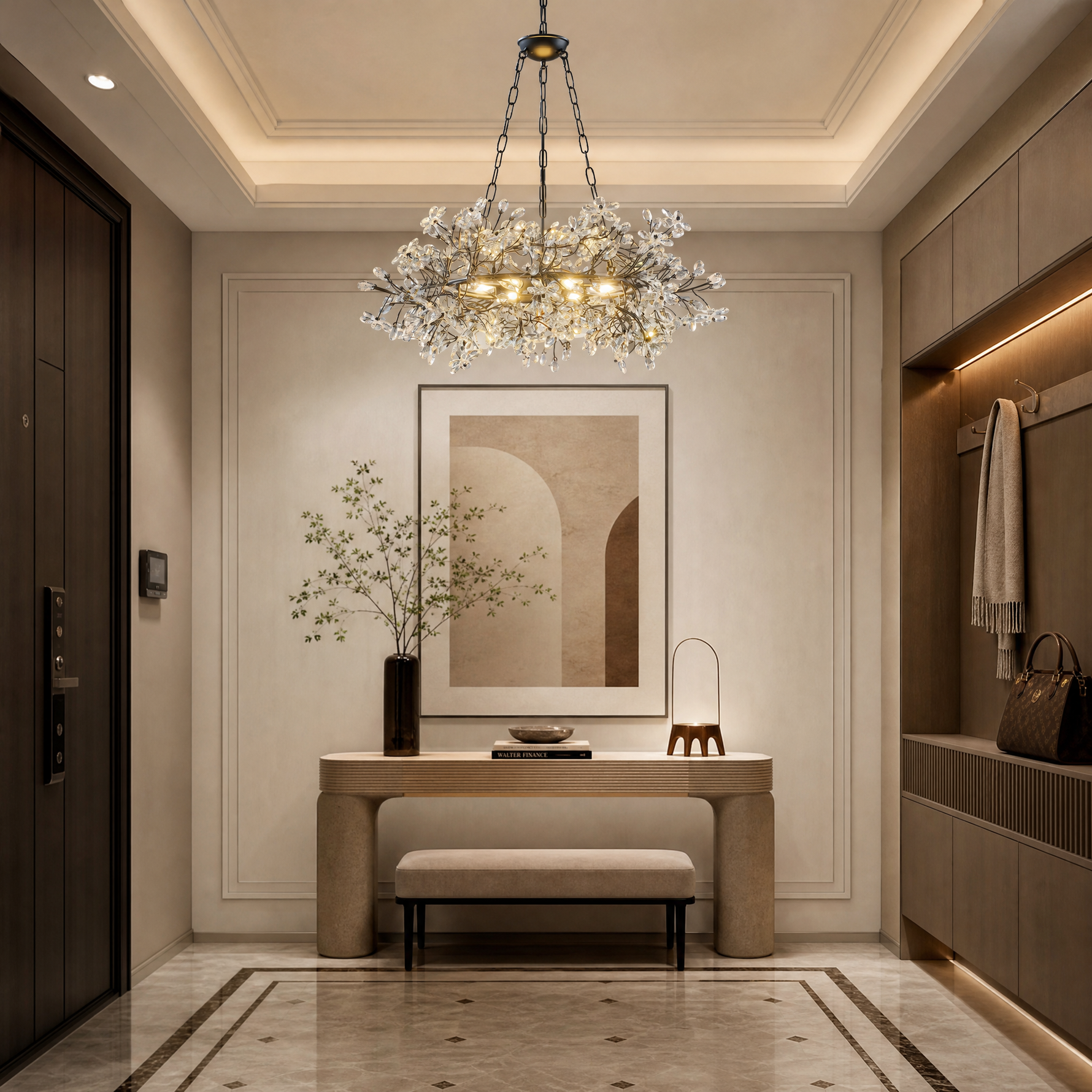 L1200-Marble Lingyu Pendant Light - Black