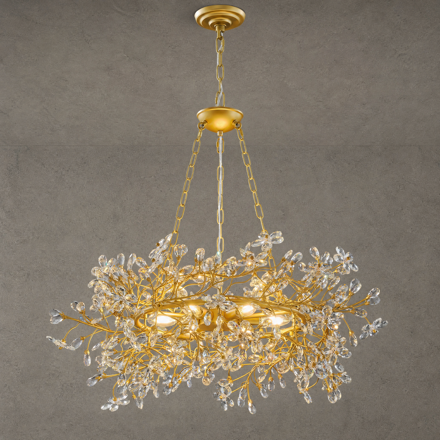 L1200-Marble Lingyu Pendant Light - Copper