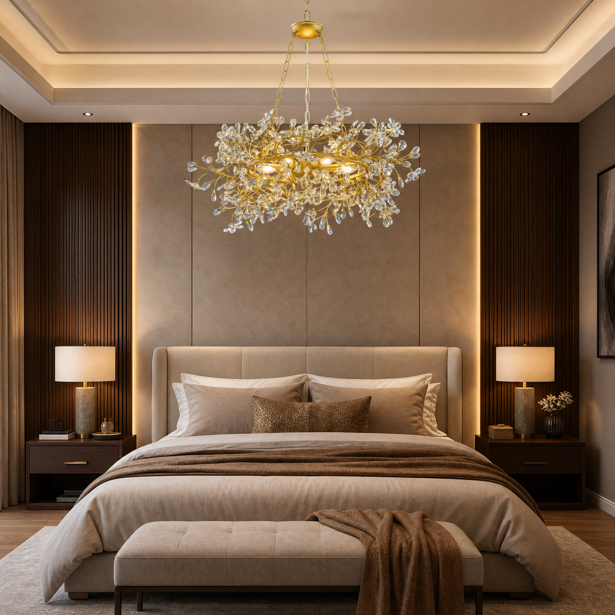 L1200-Marble Lingyu Pendant Light - Copper