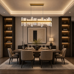 L1200-Marble Tile Pendant Light - Black